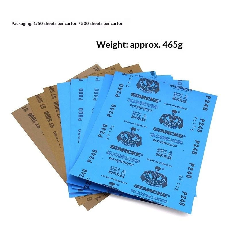 Matador Abrasive Wet or Dry Sandpaper 30 Sheet 7000 Grit 9″x11″ Silicon Carbide
