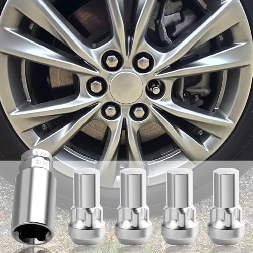 M14x1.5 Car Wheel Locking Lug Nuts,Anti-Theft Wheel Locks Lug Nuts Kit with