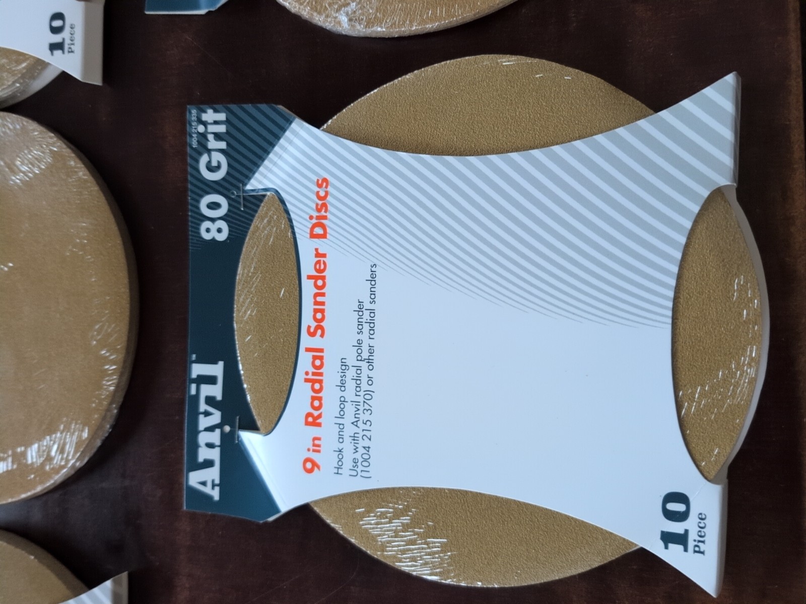 6 X 10-Pk (60 Total) Anvil Radial Sanding Disk 9″ 92592