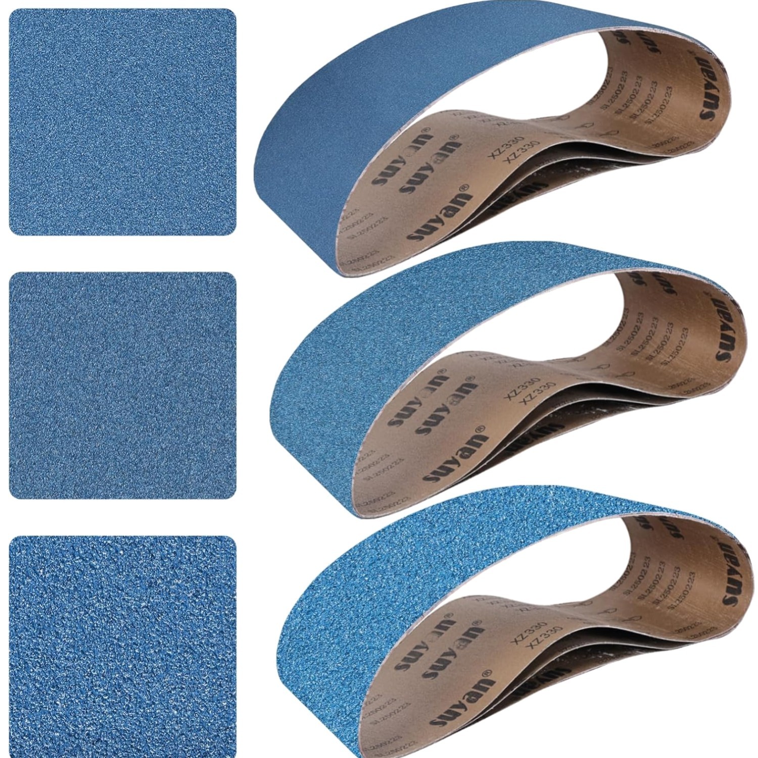Versatile Zirconia Sanding Belts – 9-Pcs 6×48 Inch for Wood & Metal Projects