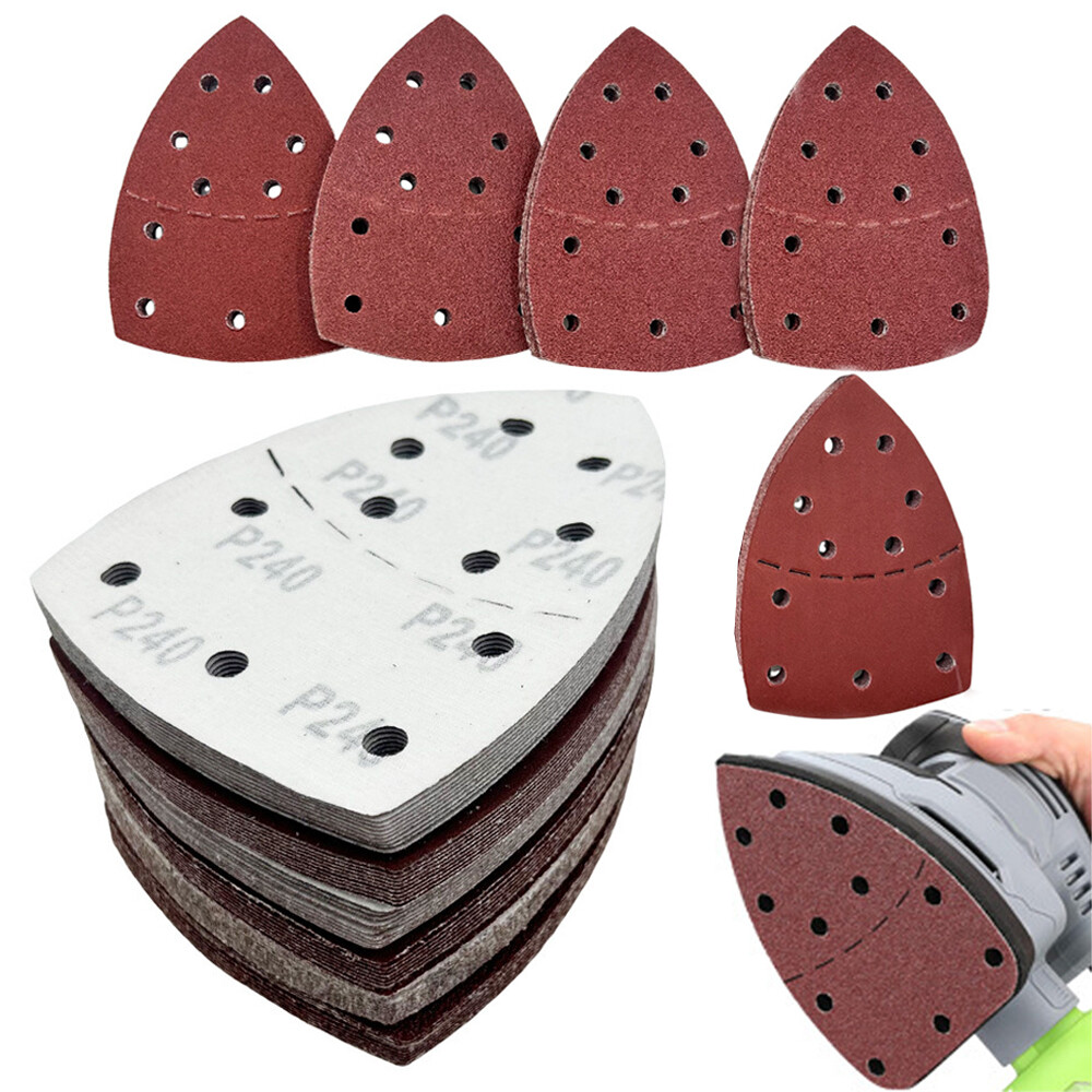 40PCS Hook and Loop 105x152mm Detail Palm Sanding Sheets / Mouse Sandpaper Pads⇓