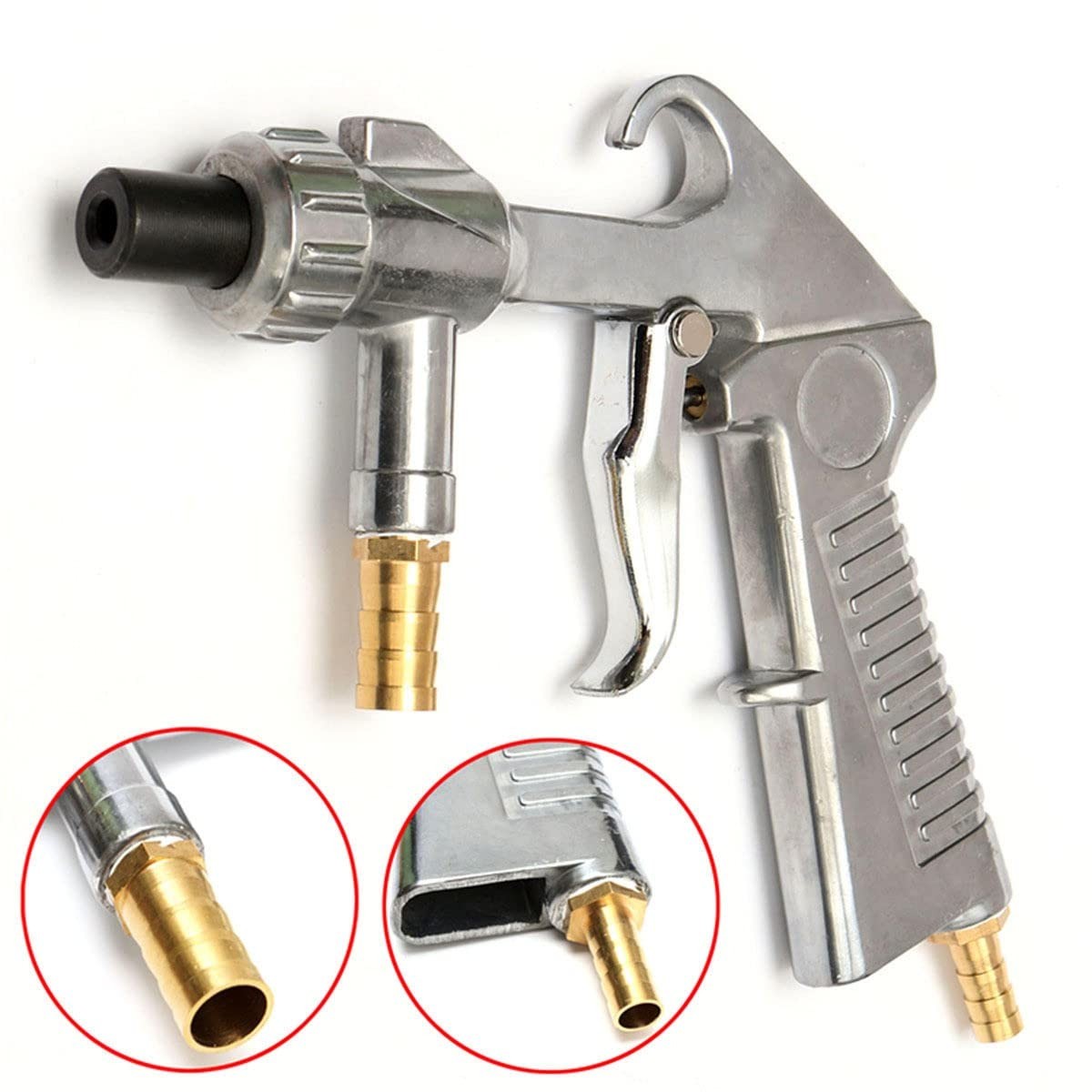 TOOGOND Sand Blaster Gun,Sandblasting Sandblaster Gun Kit for Silver