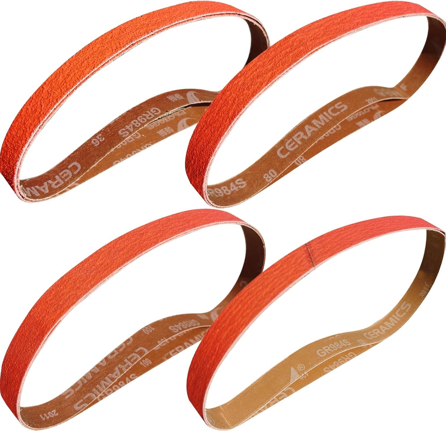 8 Pack 1 x 30 Inch Metal Grinding Ceramic Sanding Belts Kit – 40 60 1×30 in
