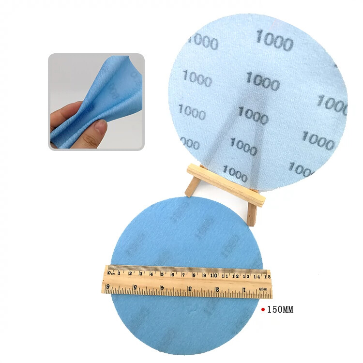 6″(150mm) FV Soft Abrasive Sandpaper Wet Dry Sanding Disc Car Polishing Pads