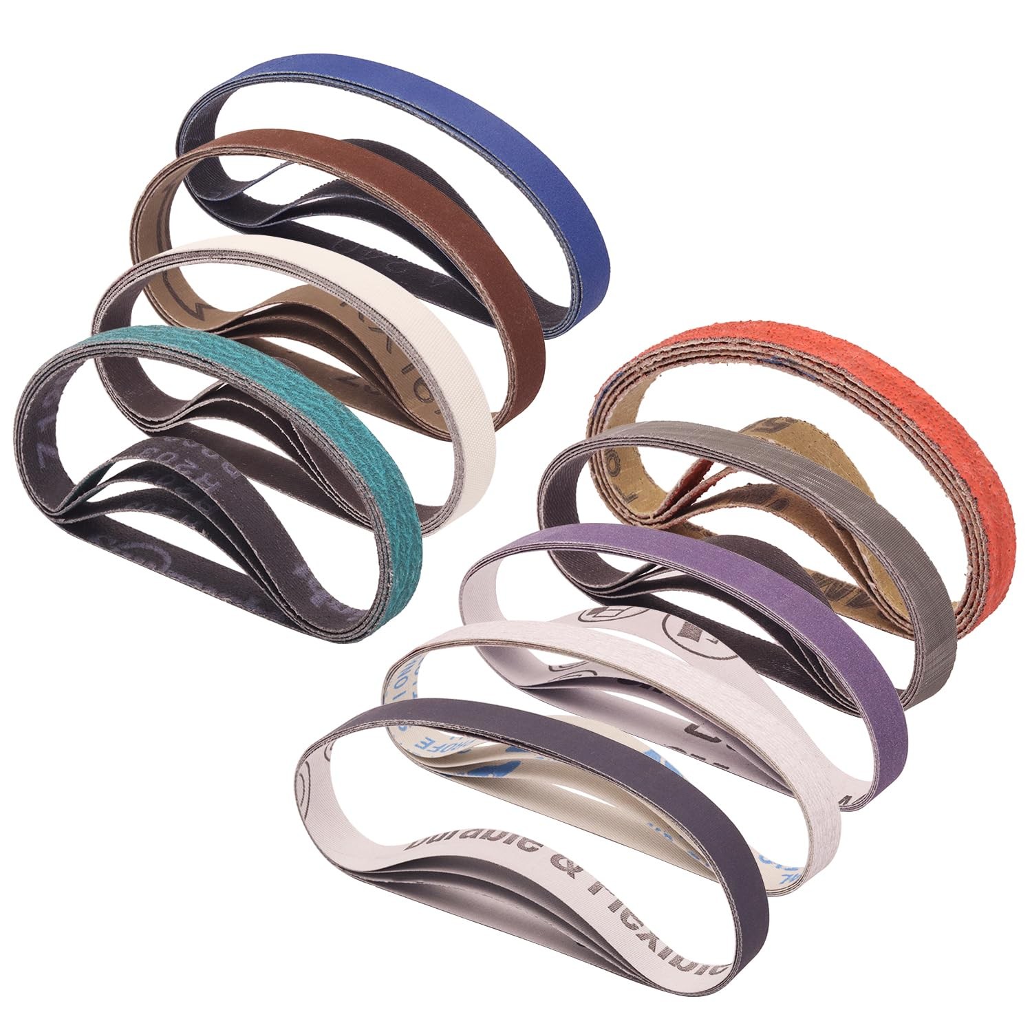 36 Pack 1/2×12 Inch Knife Sharpener Sanding Belts 9 Grit 80-5000 Assortment