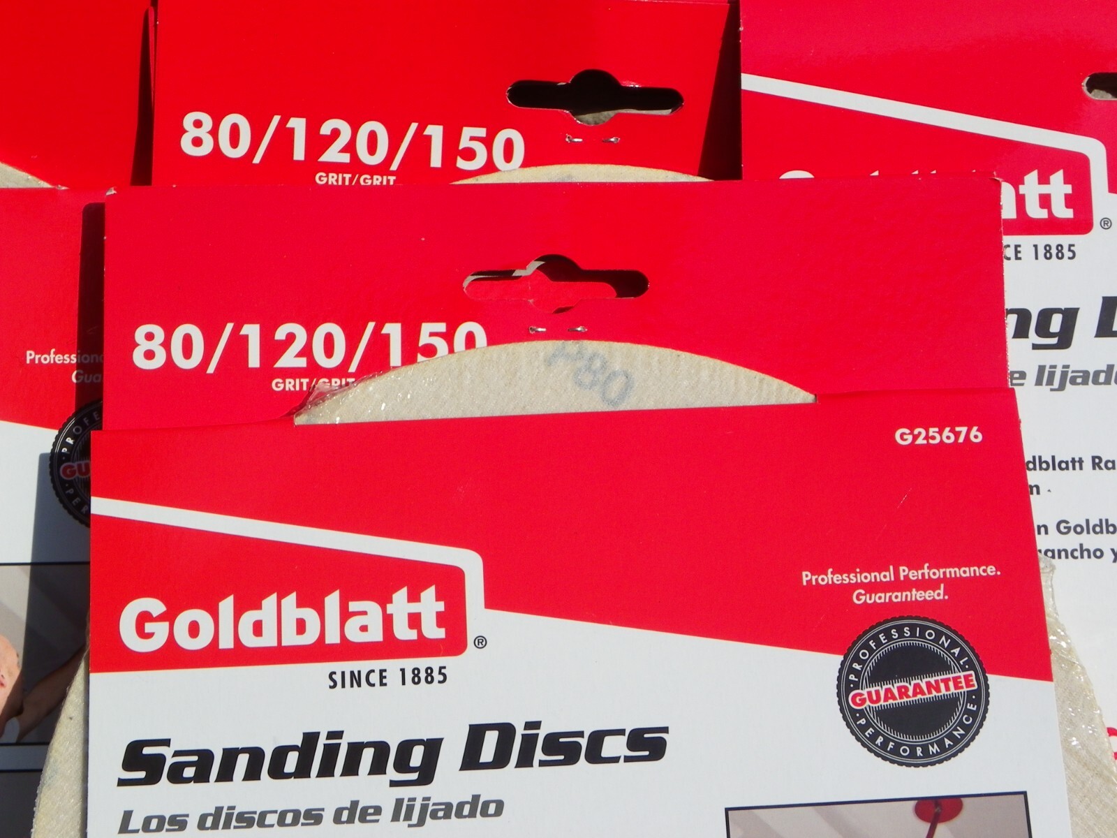 Goldblatt G25676 Radial Sanding Disc 9″ Variety Packs ~ 4 Pack USA Seller