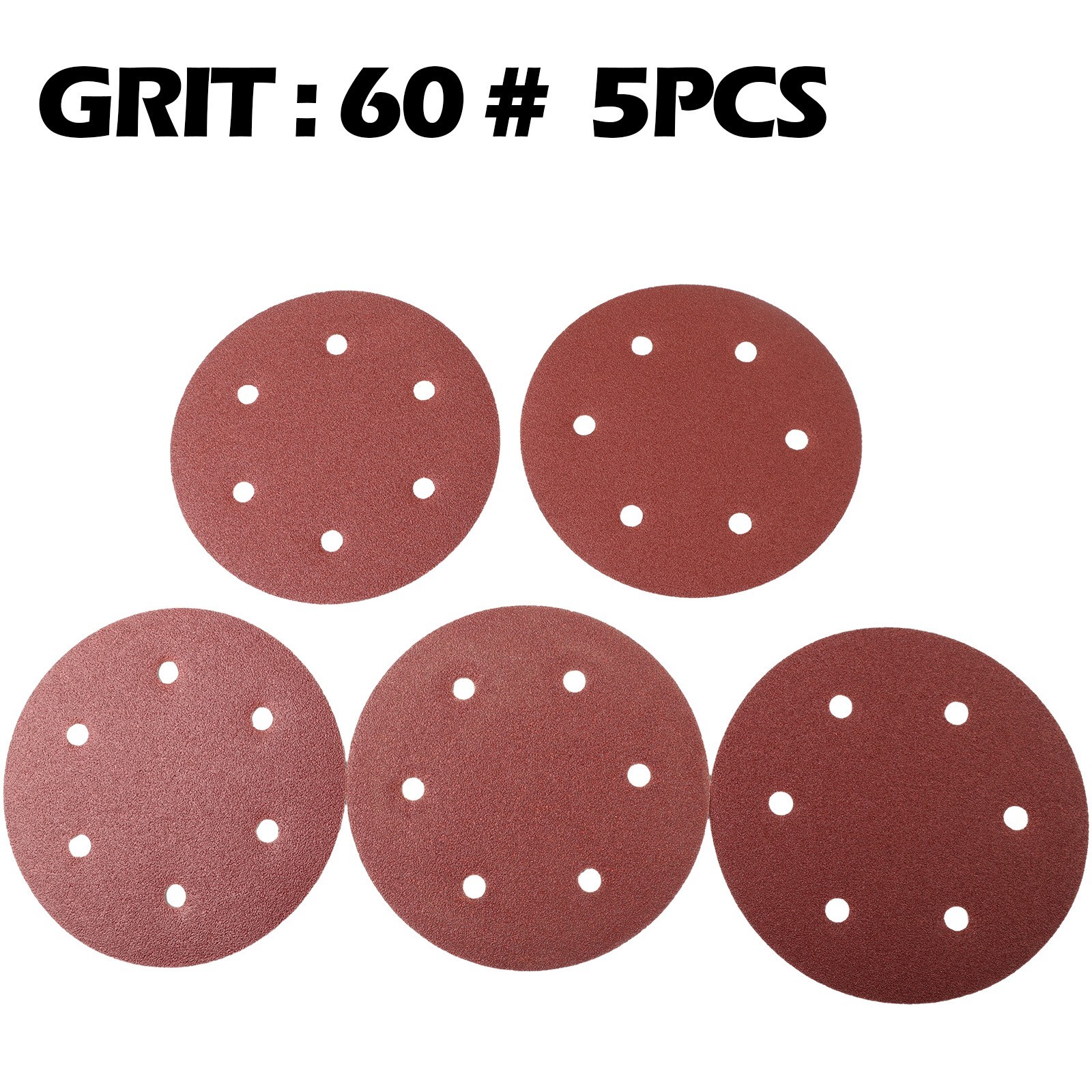 9inch Sandpaper 225mm 6 hole Sanding Paper 40-2000grit Electric Wall Polisher