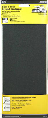 Gator Grit 7157 Drywall Hook & Loop Sandpaper, 100-Grit, 6-Ct. – Quantity 10