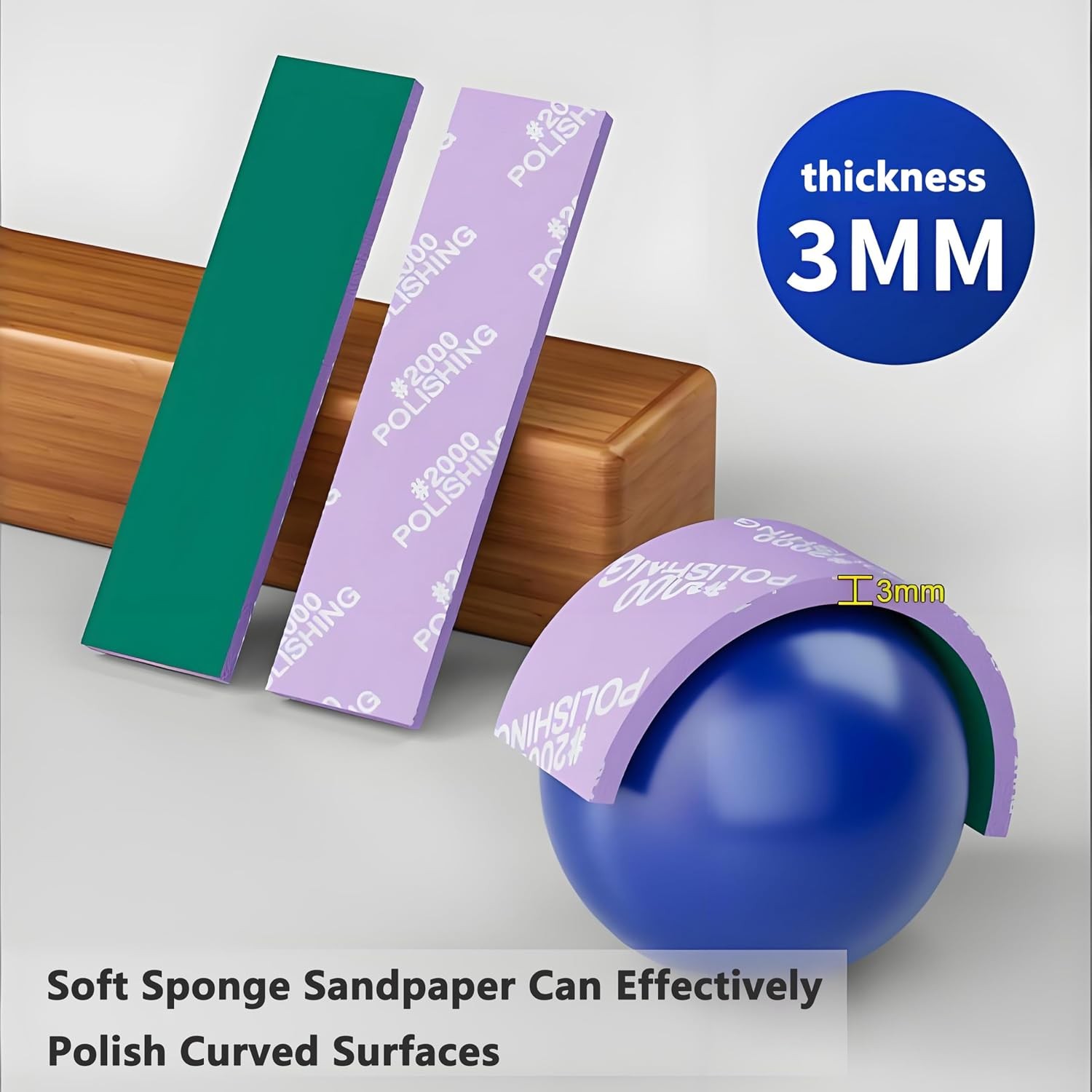 30Pcs Sanding Sponge for Model,Waterproof Wet Dry Hobby Model Tool,Sanding Block