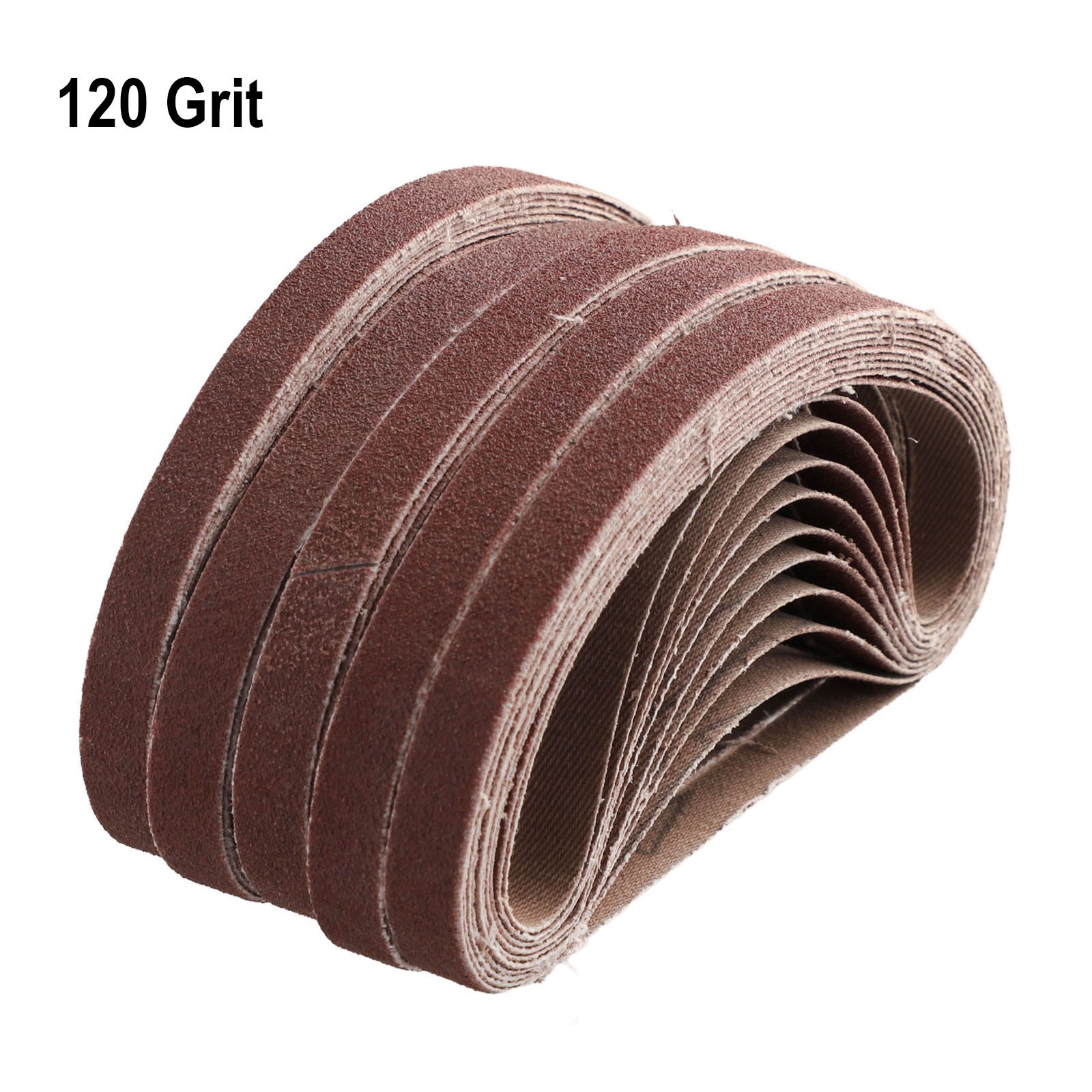 50pcs Set 330mm X 10mm Belt Power Finger File Sander Abrasive Sanding Belts Pack