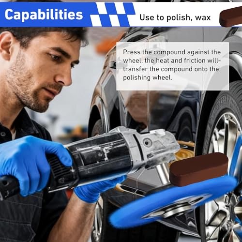 8″ Airway Buffing Wheel Kit – 9Pcs Aluminum Metal Polishing Set with 5/8″