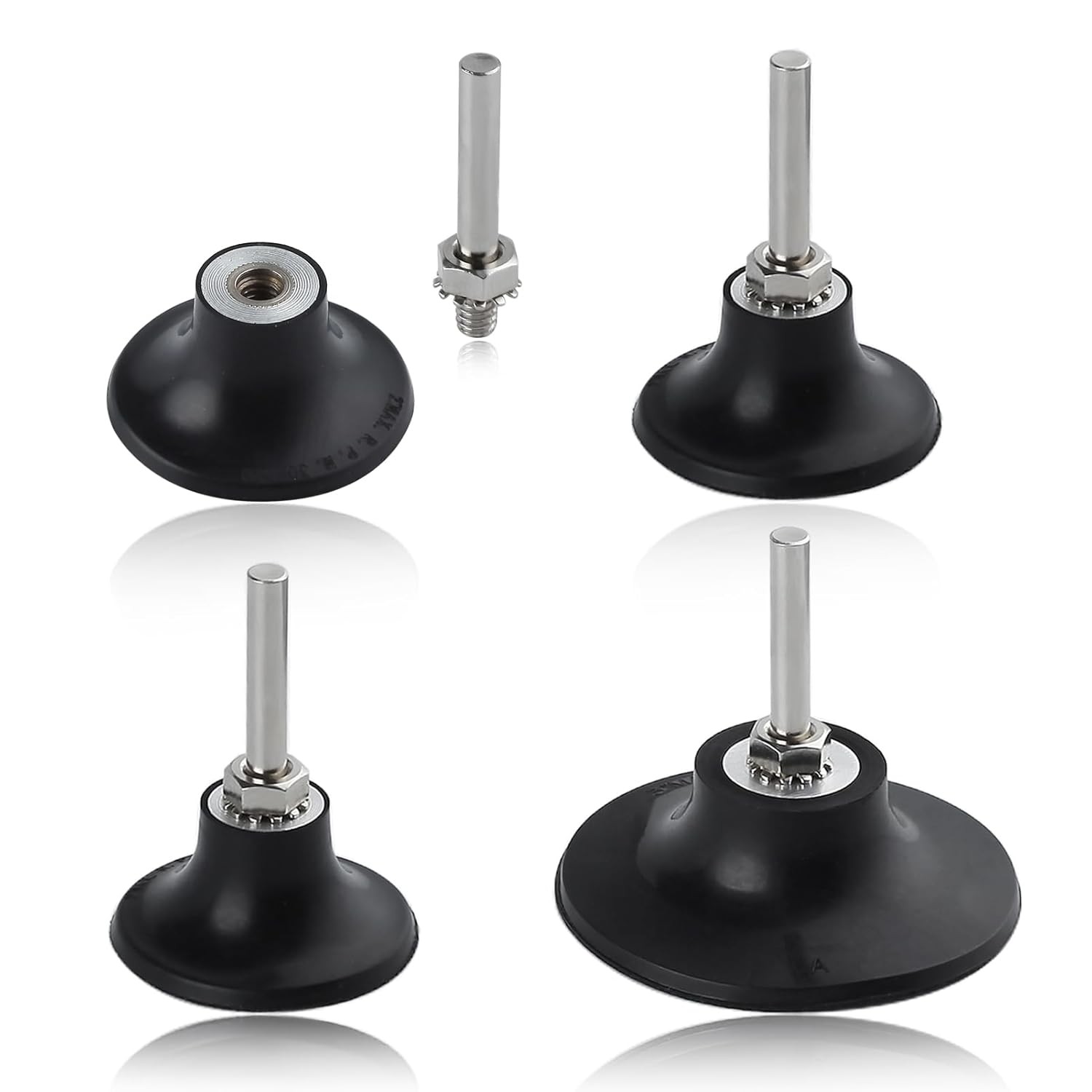 SATC 2 Inch & 3 Inch Rubber Disc Pad Holder with 1/4″ Shank for Grinding Sanding