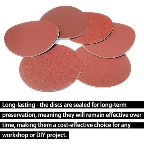 30 Pack 8″ PSA Sanding Discs Set – 5 Each of 80, 100, 120, 180,240, 400 Grit –
