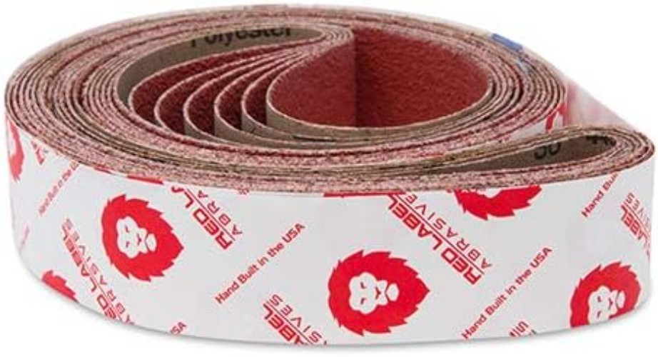 Ultimate 2×72 Ceramic Sanding Belts Set – Coarse Grit for Knife Makers, 6 Count