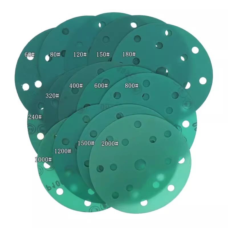6 Inch 150mm 15 Hole Wet and Dry Sanding Discs Sandpaper Film Pads Grit 60-2000