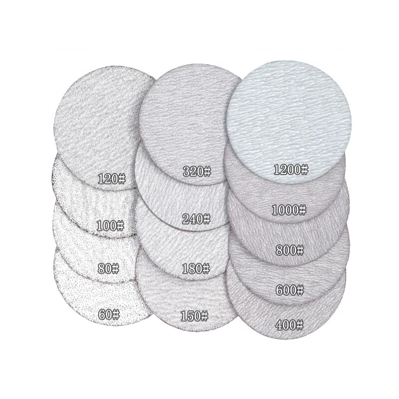 25-180mm 60-1200 Grit Dry Sanding Discs 1″-7″ Hook/Loop Abrasive Sandpaper Pads