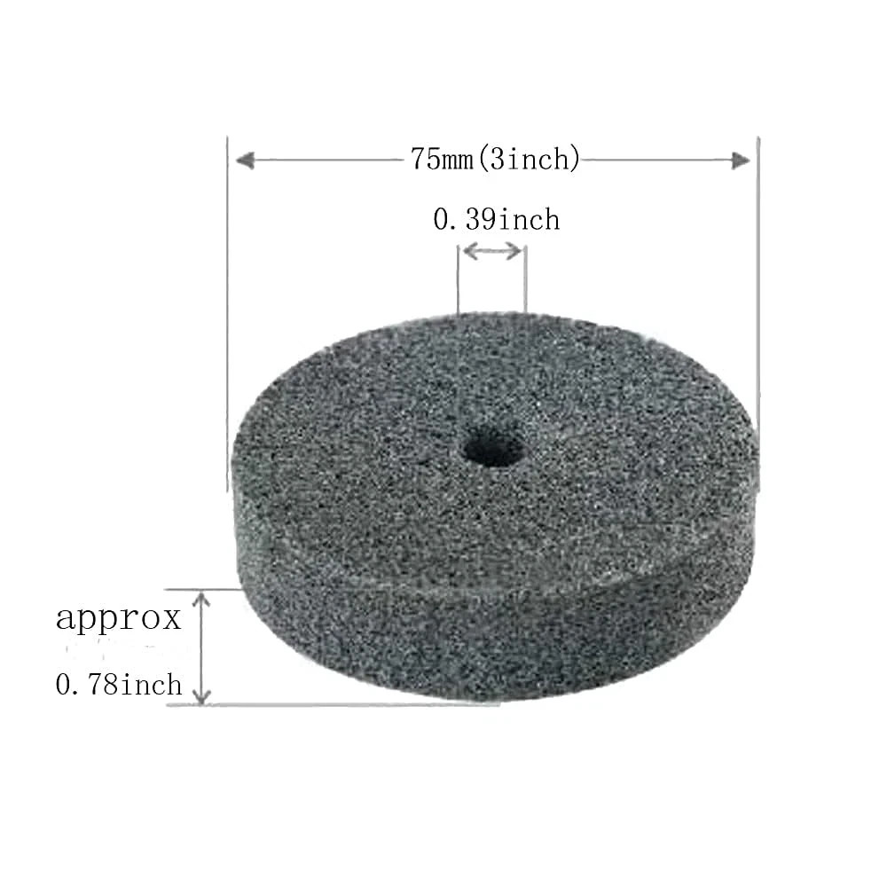 5 Pcs 3” Fiber Buffing Wheel 3/8” Arbor Hole Replacement Buffing Polishing