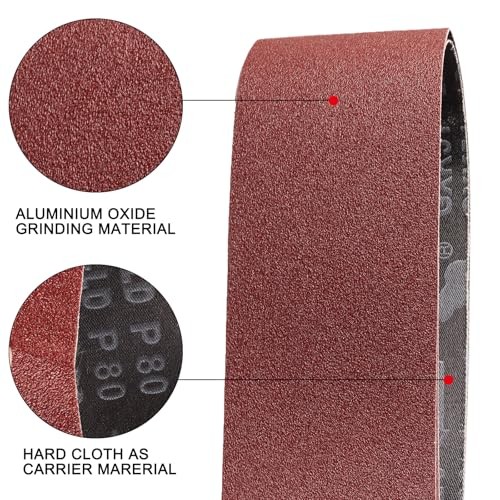 4×36 Sanding Belts 12PCS Belt Sander Paper Aluminum Oxide