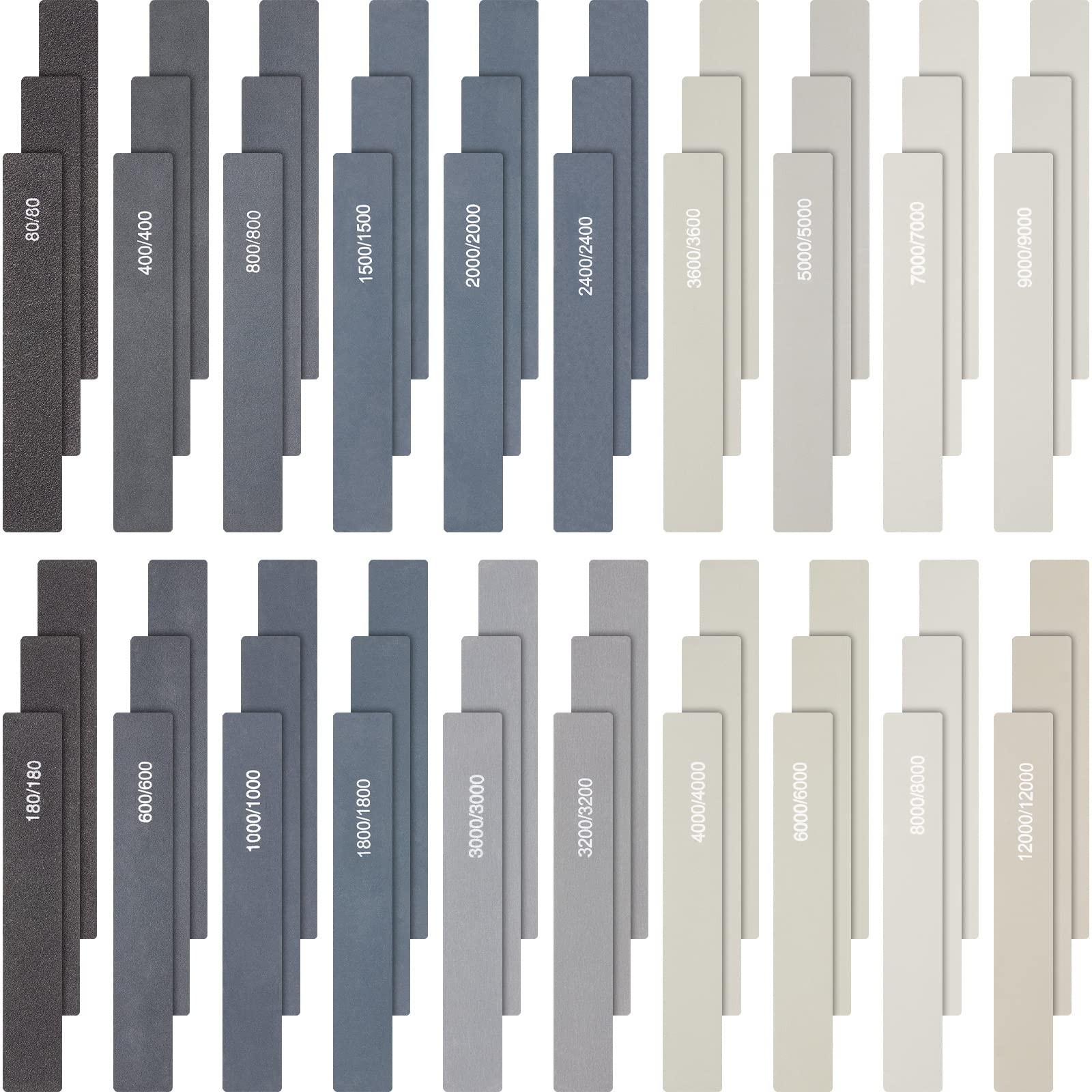 60 Pcs Sanding Sticks for Plastic Models – 80-12000 Grit Polishing Tools, Assort