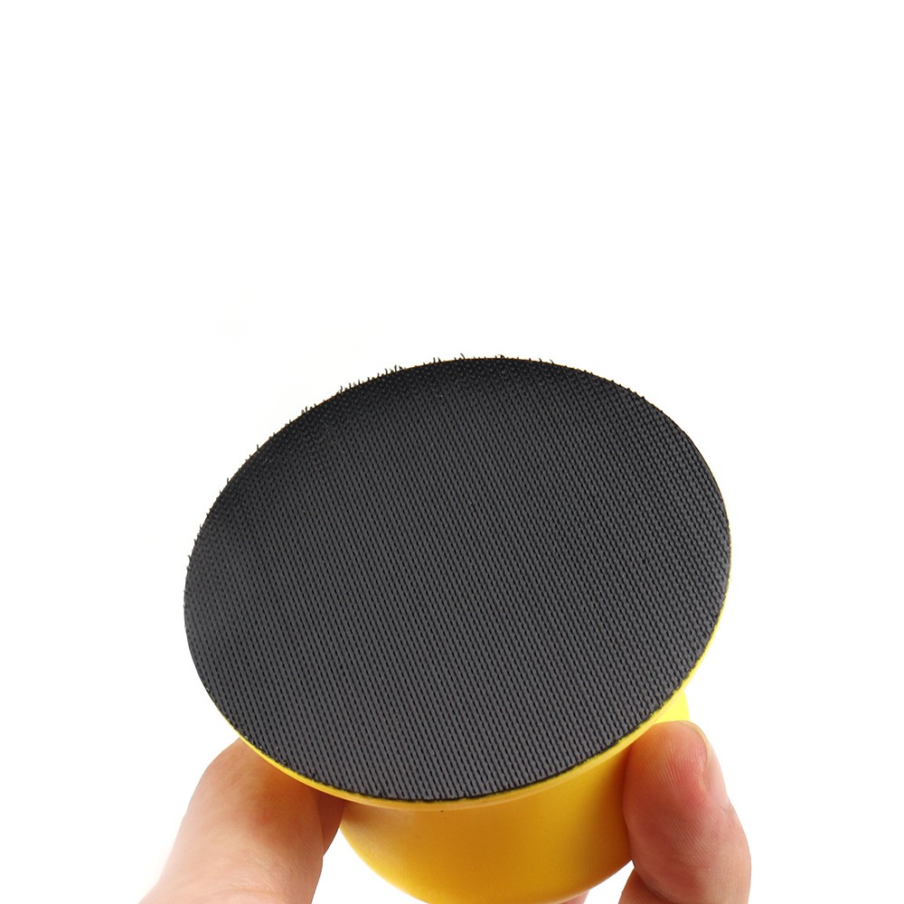 2Pcs 70mm Hand Sanding Blocks Hook and Loop Backing Pad Sanding Disc Polishing