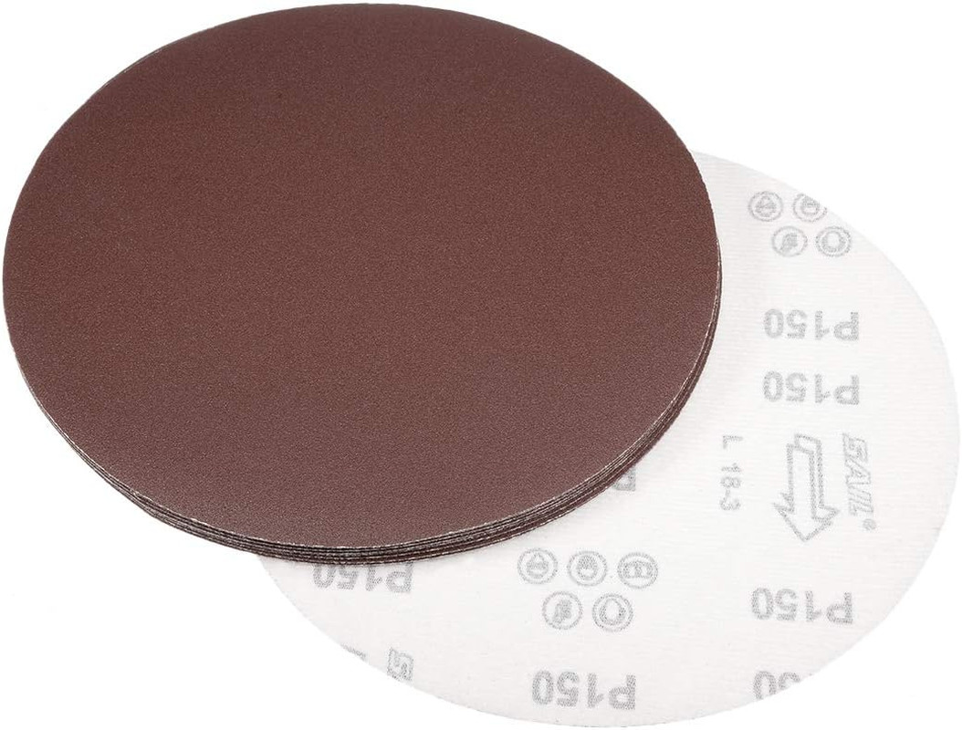 9 Inch Sanding Disc 120 Grits Flocking Sandpaper for Sander 10 Pcs