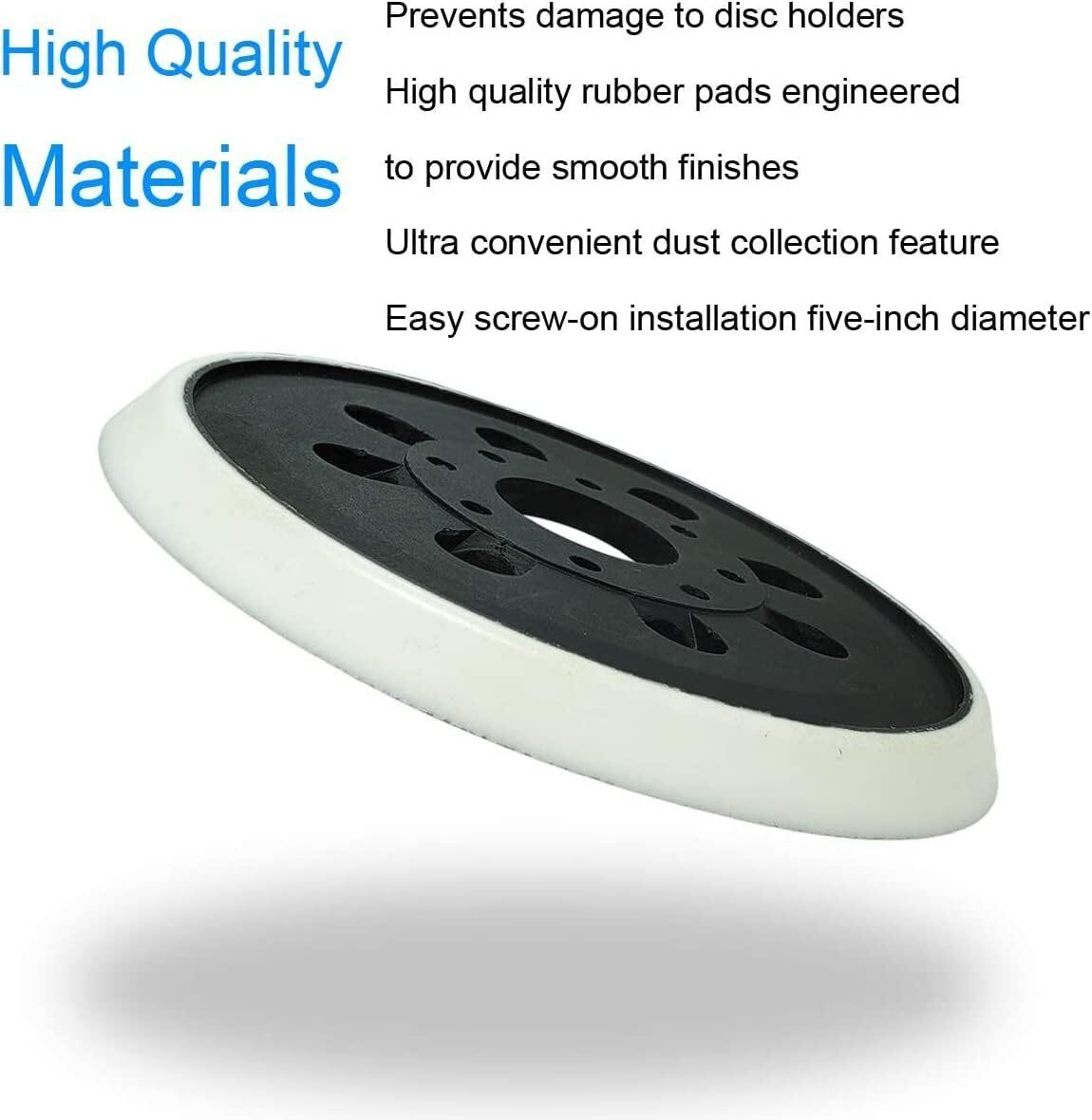 2 Pack 5 Inch 8 Hole Hook & Loop Replacement Sander Pad for 5″ Bosch Ros20vs,