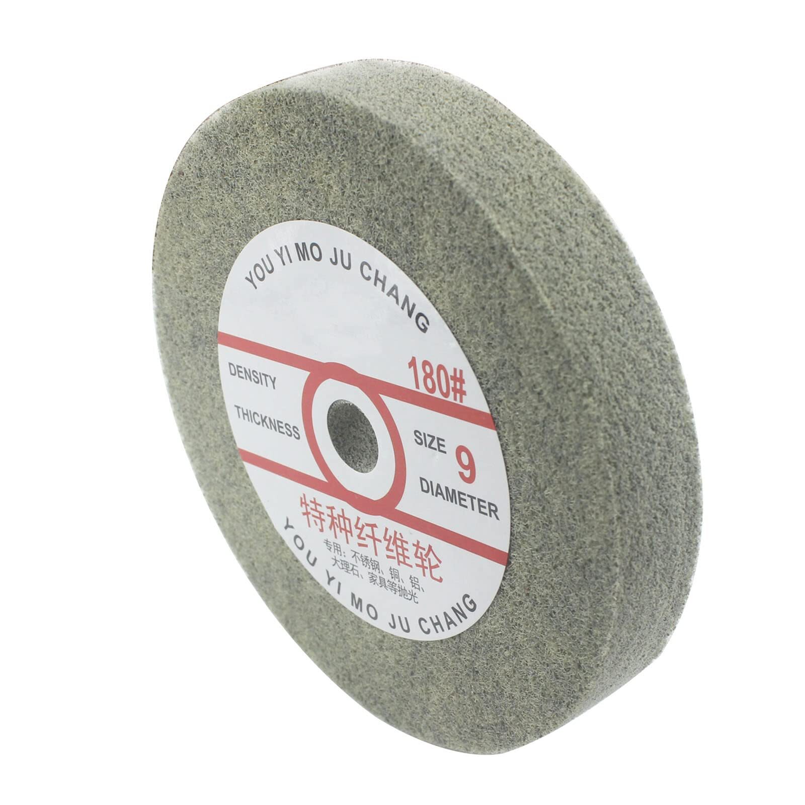6 Inch Nylon Fiber Buffing Wheel 180 Grit Abrasive Polishing Discs for Bench Gr