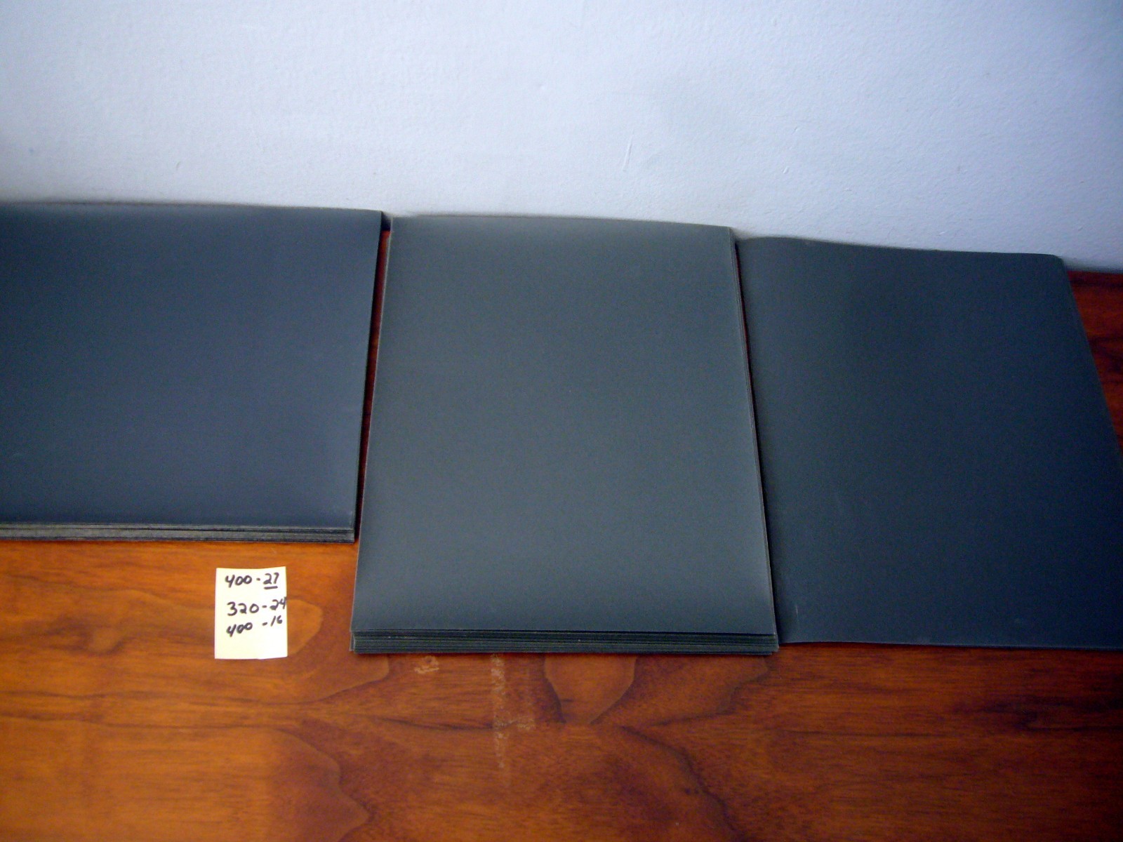 68 sheets 3M Wetordry Tri-mite Auto-flex Klingspor 400 &320 Grit Silicon Carbide