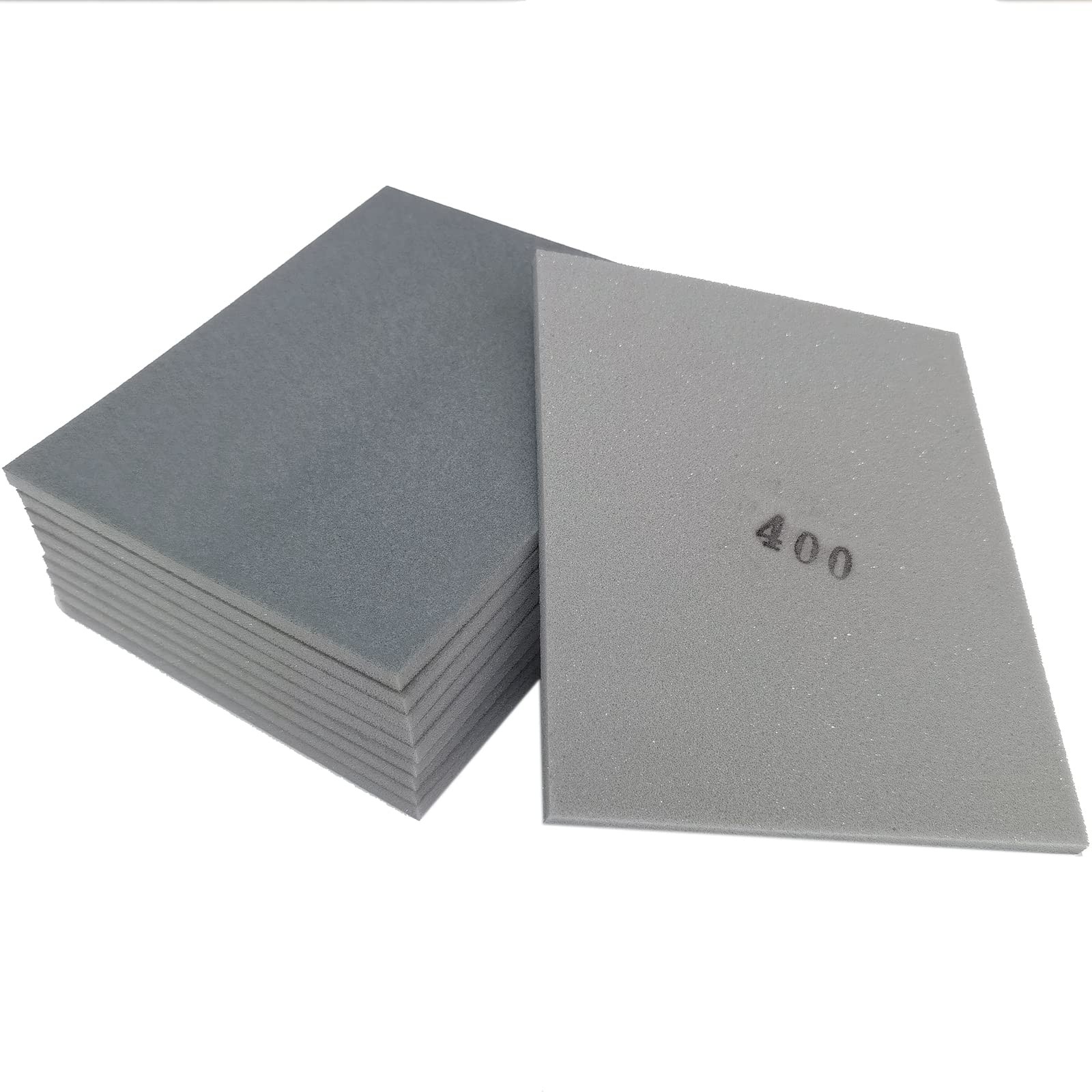 10 PCS 400 Grit 4.5 x 5.5 Inch Sanding Sponge Set, Wet or Dry Hand Sanding Sp…