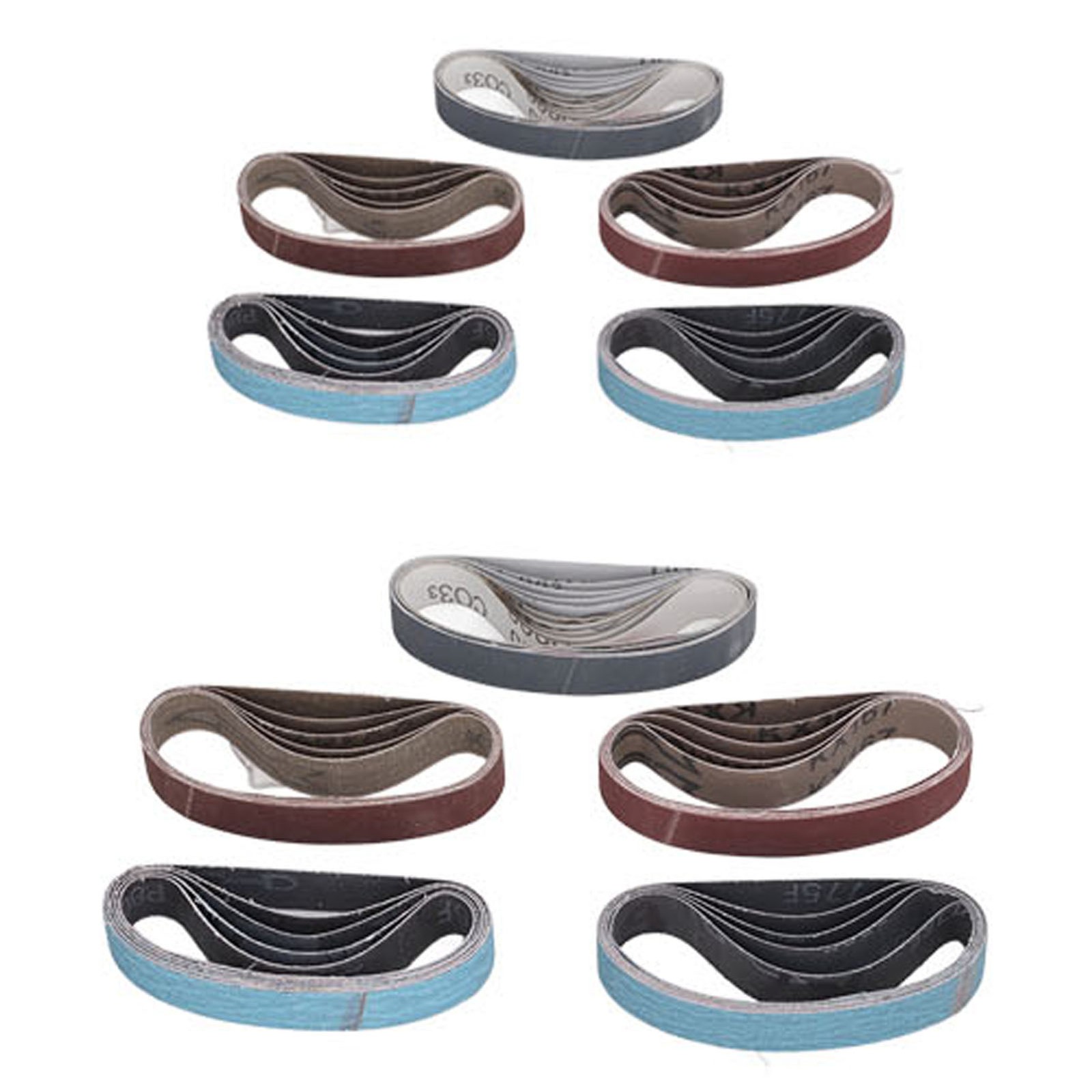 30PCS Sanding Belts Assortment Sharpener Sandpaper Belt Set 80 120 240 400 800