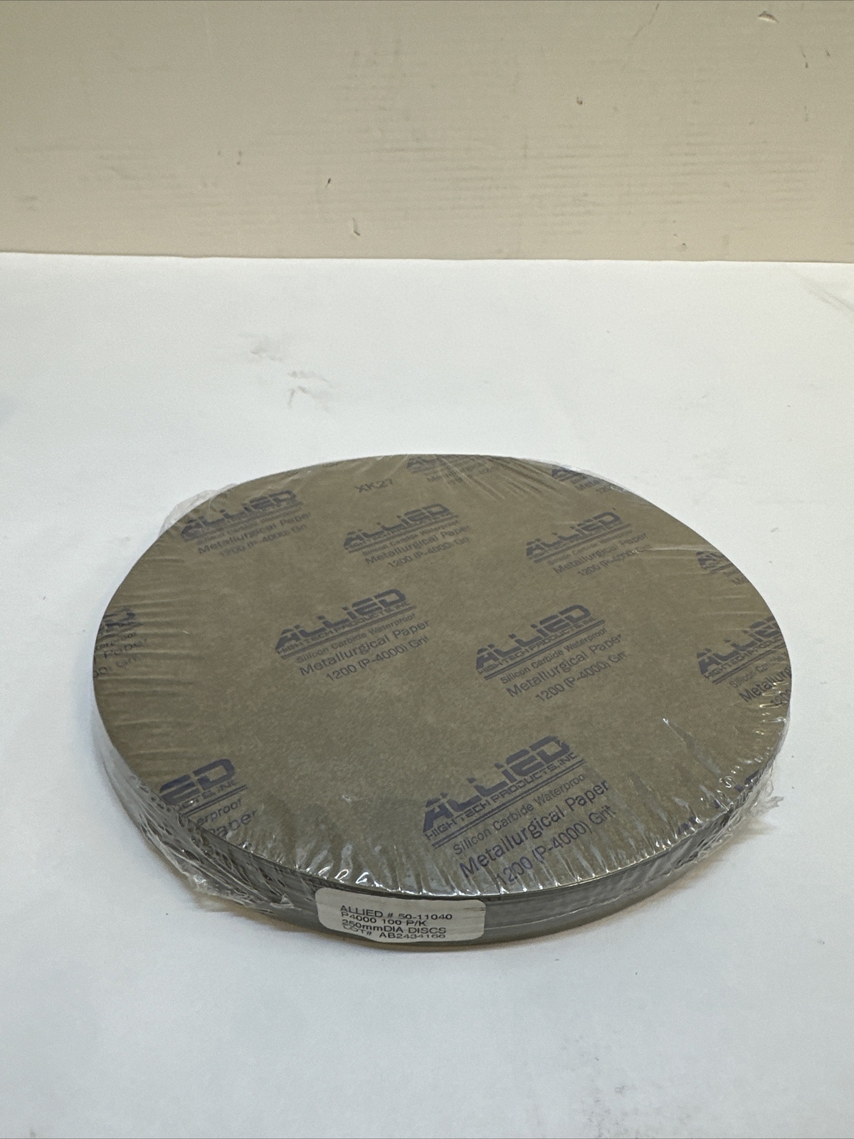 Allied SILICON CARBIDE PLAIN BACK DISCS – 10″ P4000 100pk