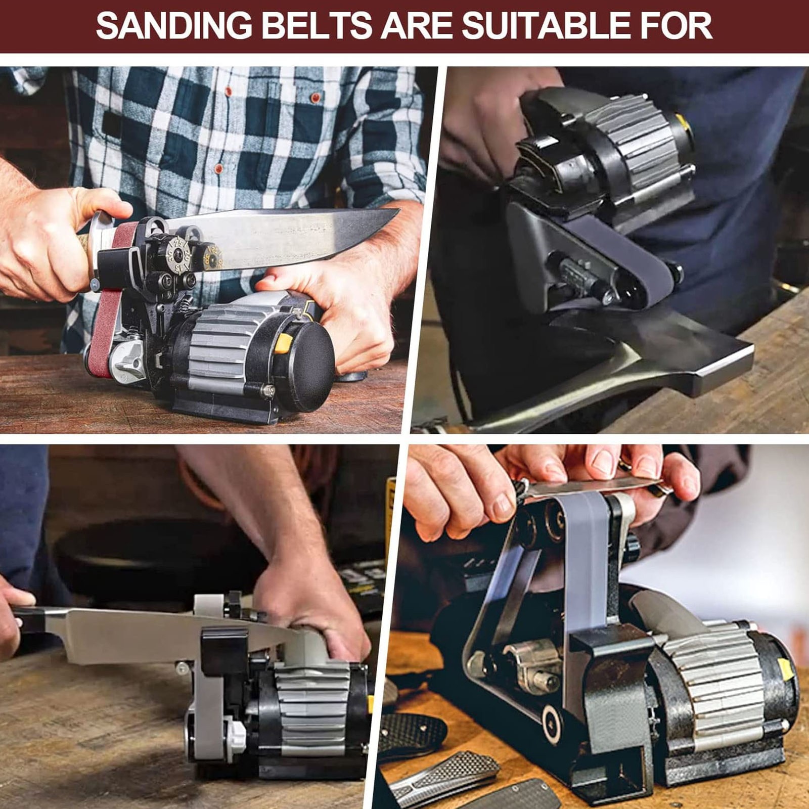 30PCS Sanding Belts Assortment Sharpener Sandpaper Belt Set 80 120 240 400 800
