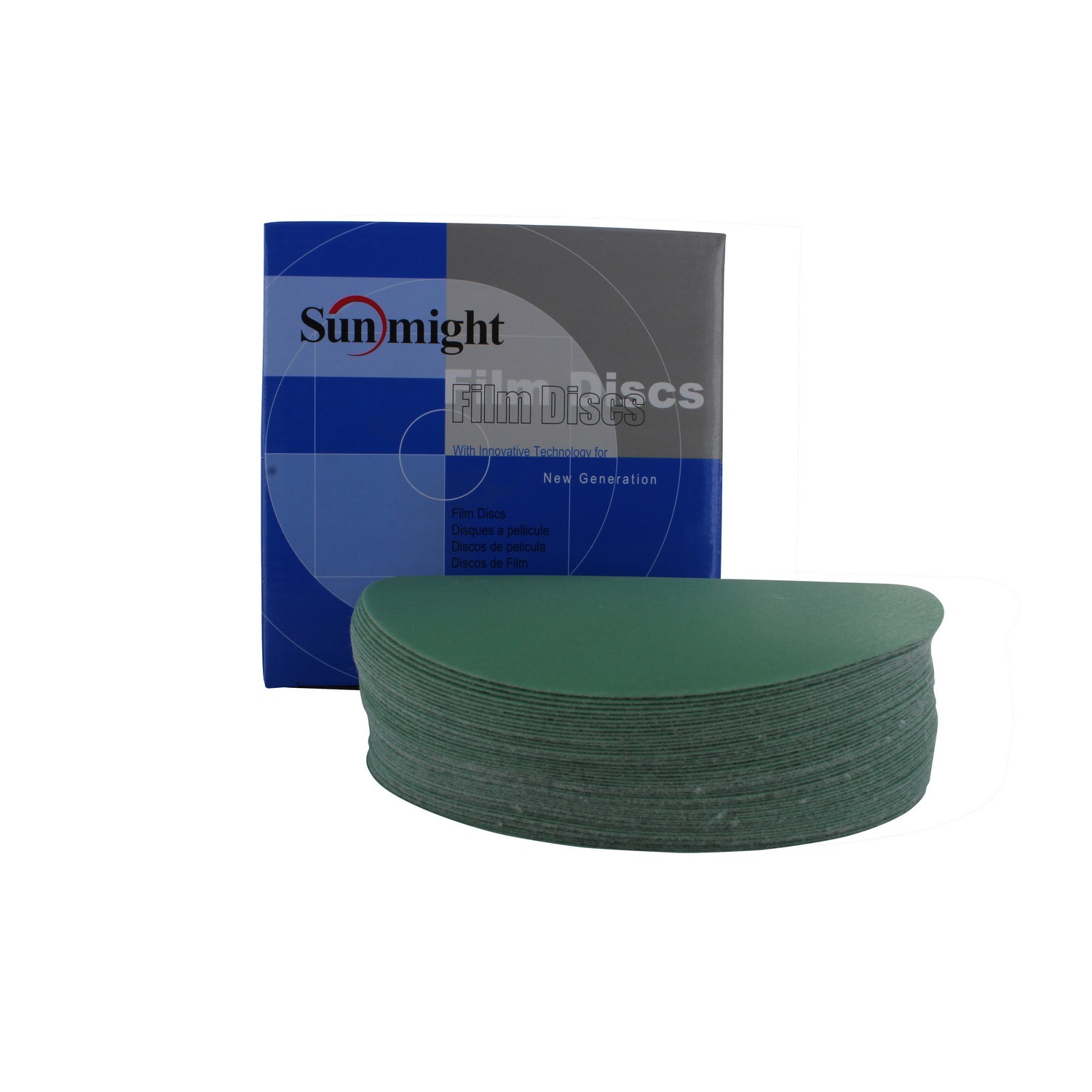 Sunmight 01414 6″ 320 Grit No Hole Film Sanding Discs (50 Pieces)