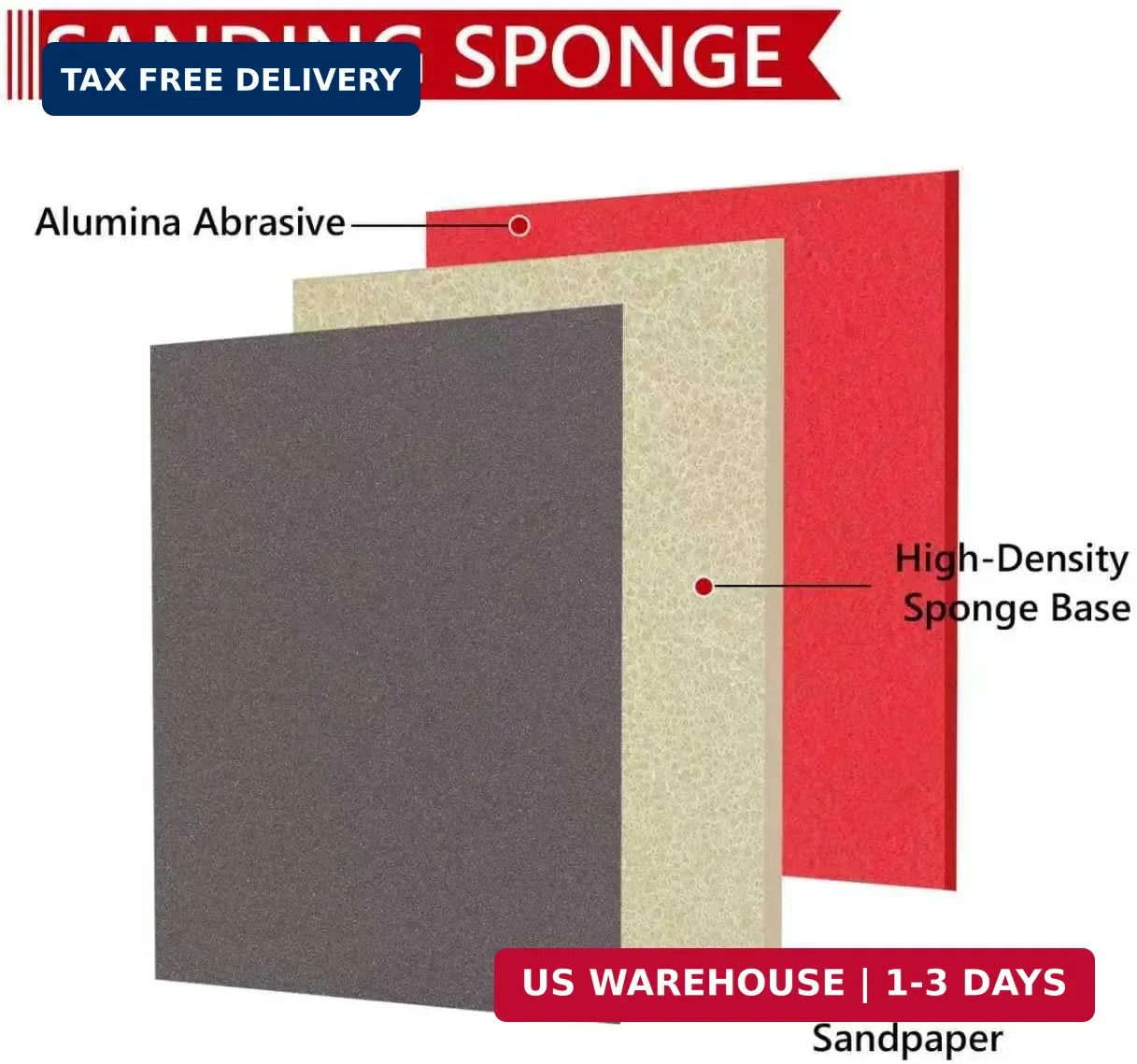 24PCS 3 x 4 Inch Sanding Sponge Set, 120-3000 Grit Soft Foam Hand Sander Block,