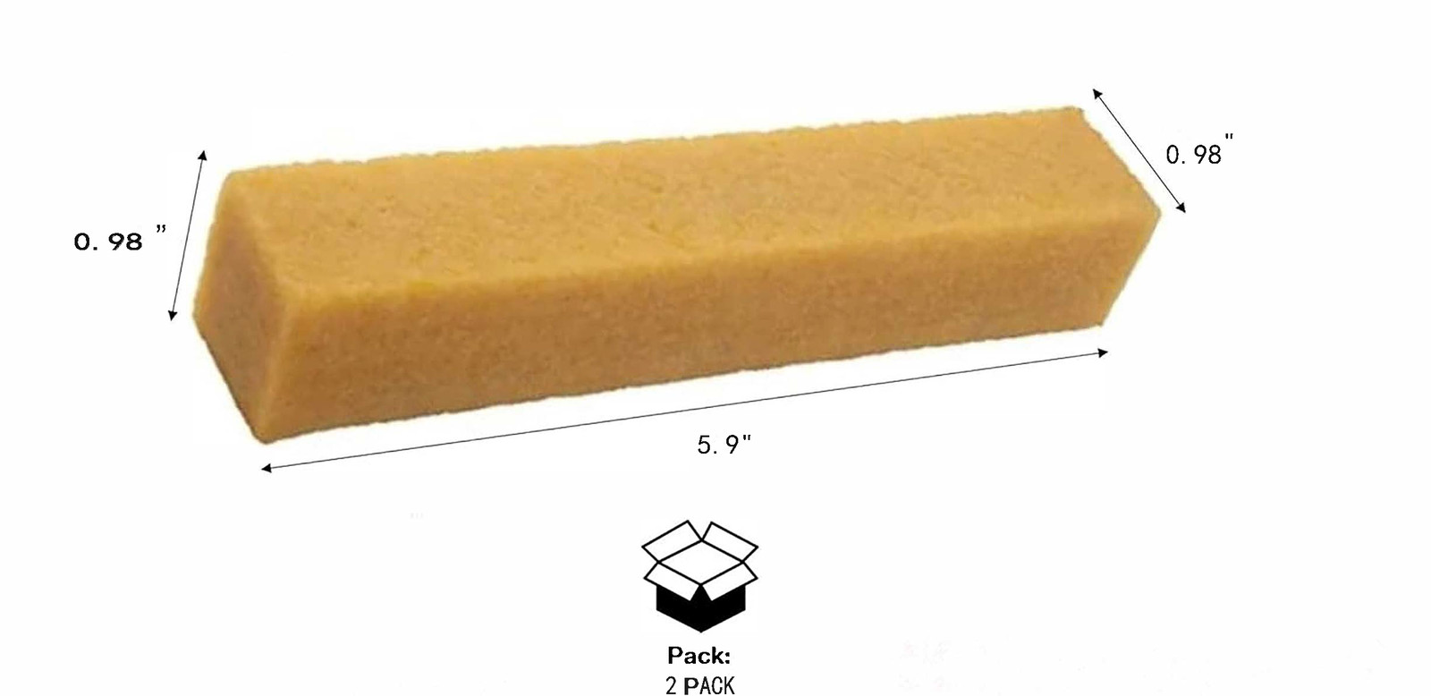 2PCS 1″ x 1″ x 6″ Abrasive Cleaning Stick for Sanding Belts Build Cleaning Tool