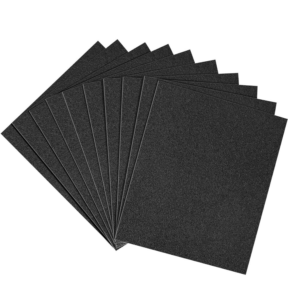 Coarse 80 Grit Sandpaper 9 x 11 Inch 10 Sheets Wet Dry Abrasive Sanding Paper