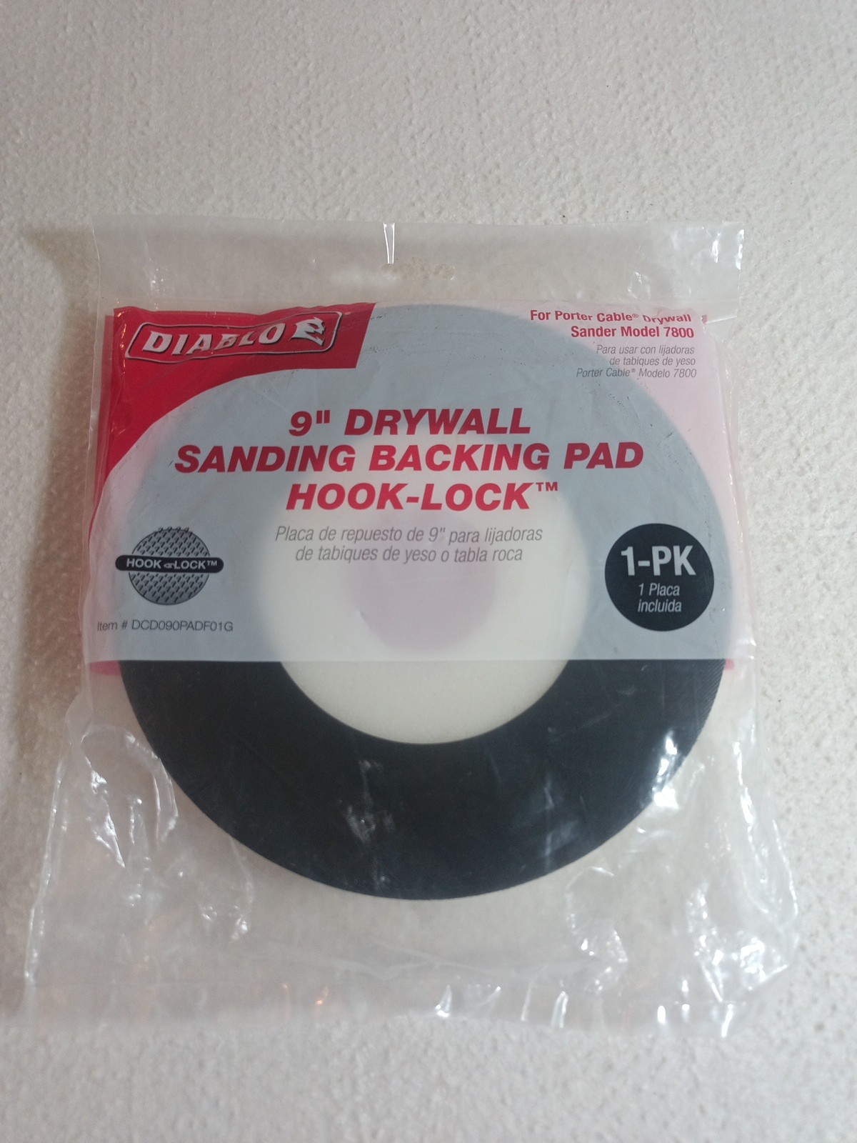 DIABLO 9″ Drywall Sanding Backing Pad Hook & Loop Attachment Durable NEW