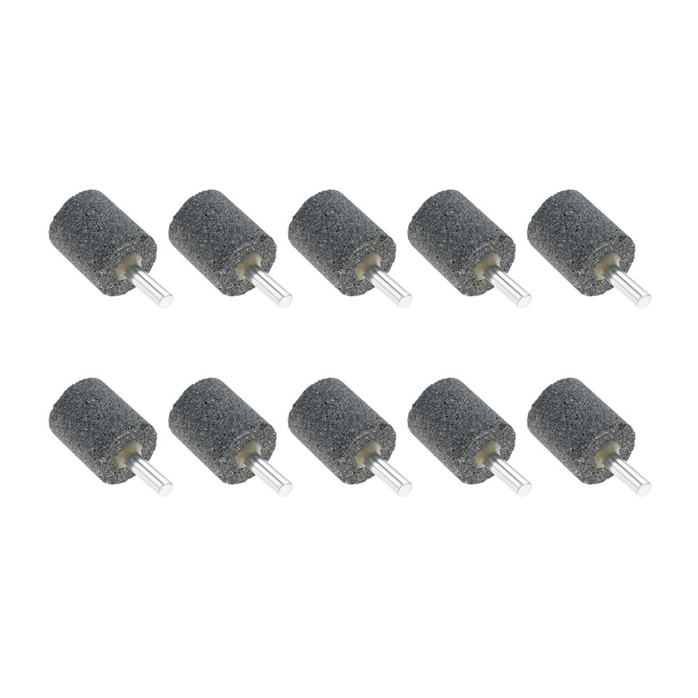 10x 25mm Head 1/4″ Shank Aluminum Oxide Cylindrical Grinding Stones Rotary Drill