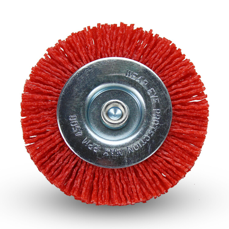 BHA 3″ Nylon Wire Wheel with 1/4″ Hex Shank for Drill or Die Grinder