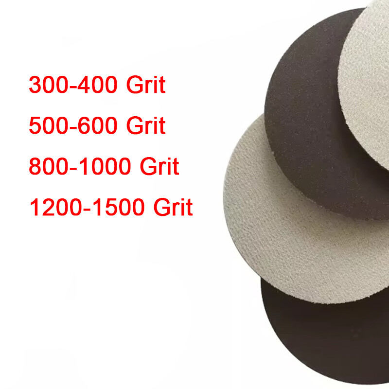 4″ 100mm Hook&Loop Sanding Foam Sponge Discs Wet Dry Orbital Brown Sandpaper Pad