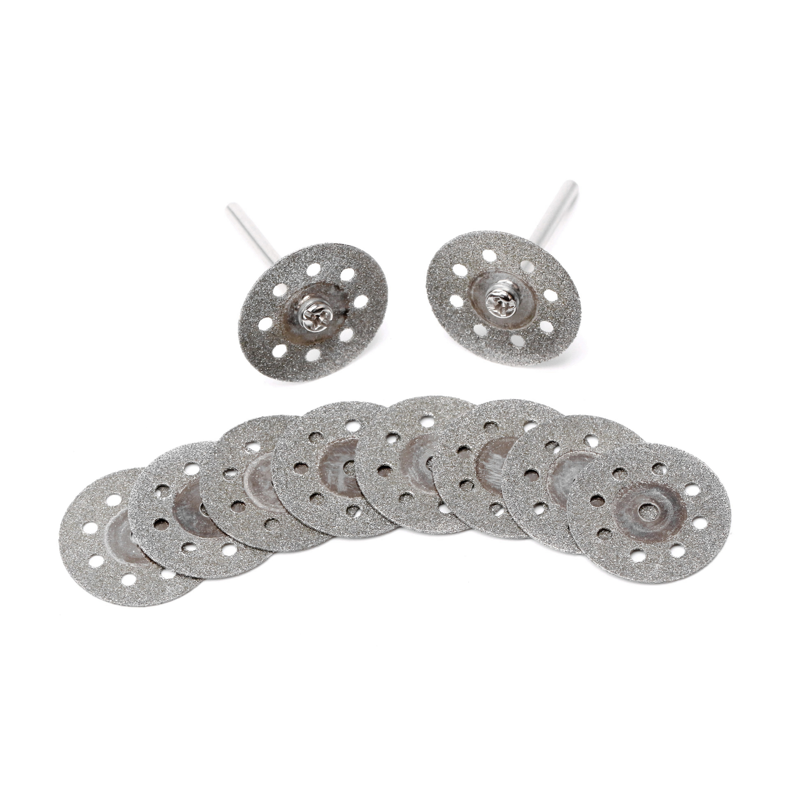 10Pcs 1″ 25mm Diamond Cut-off Discs for Dremel Rotary Tool 1/8″ Glass Stone