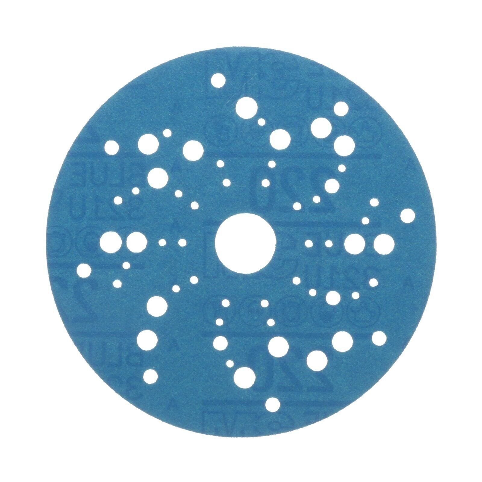 3M Hookit Blue Abrasive Discs 36162, Multi-Hole, 5 in, 220+ Grade, Pack of 50,