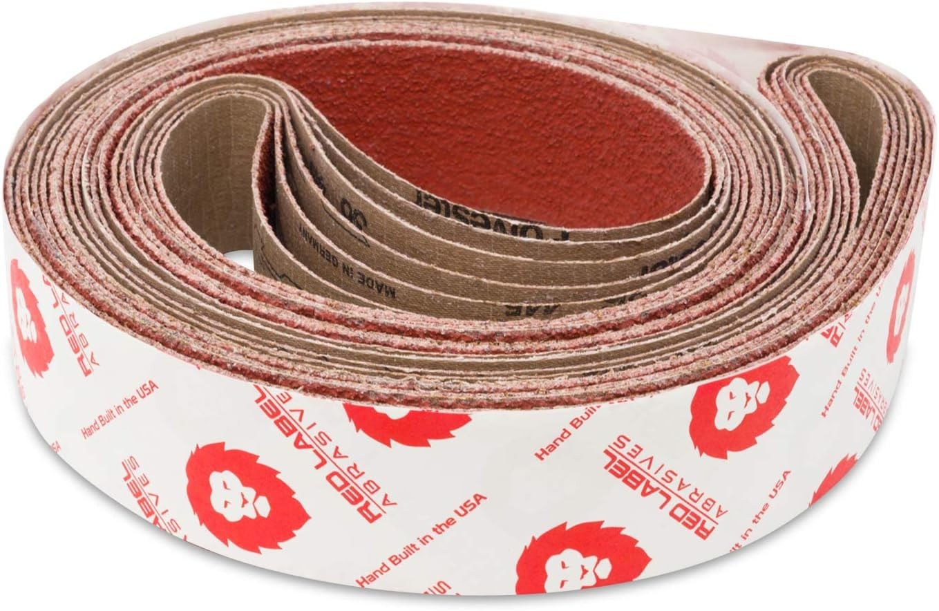 40 Grit Extra Course Ceramic Sanding Belts – 6 Pack, USA Made for Durability