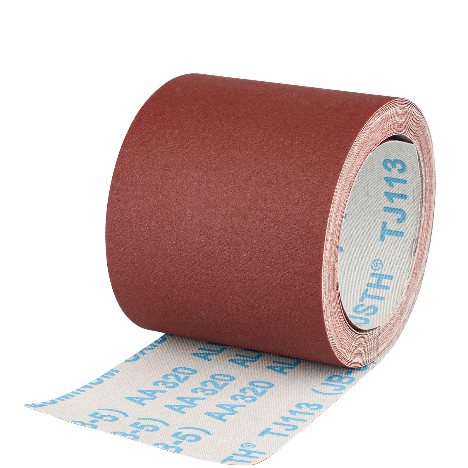 320 Grit Sandpaper Roll 4 Inch x 32.8 Feet Aluminum Oxide Emery Cloth Box