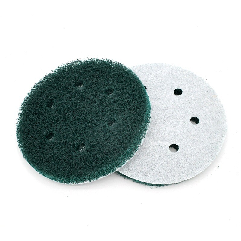 6″ 150mm 6-Hole Nylon Fibre Scouring Pads Hook Loop Sanding Discs 240 – 800 Grit