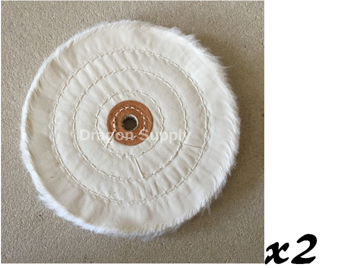New (2) 8″ Buffing Polishing Wheel 5/8″ Arbor Buffer Polish * US FREE SHIPPING *