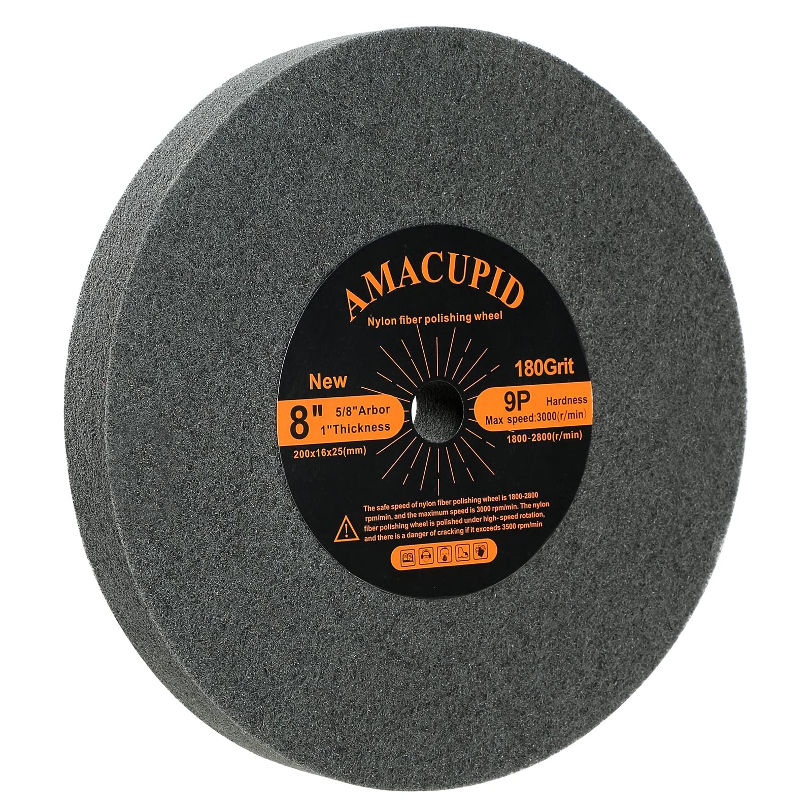 Deburring Wheels, Nylon Fiber Buffing Wheel 8 inch 9P Hardness. Polishing Sta…