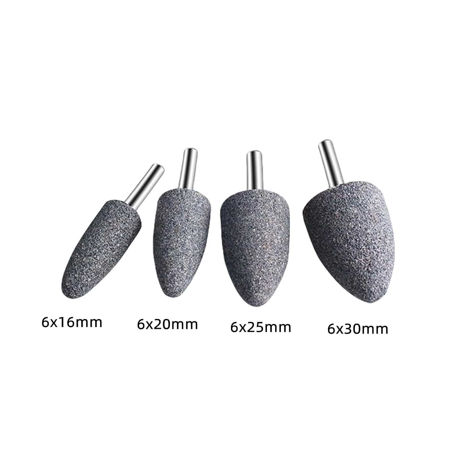 10Pcs 16mm Mounted Grinding Stones, Cone Shape Aluminum Oxide Polishing Abras…