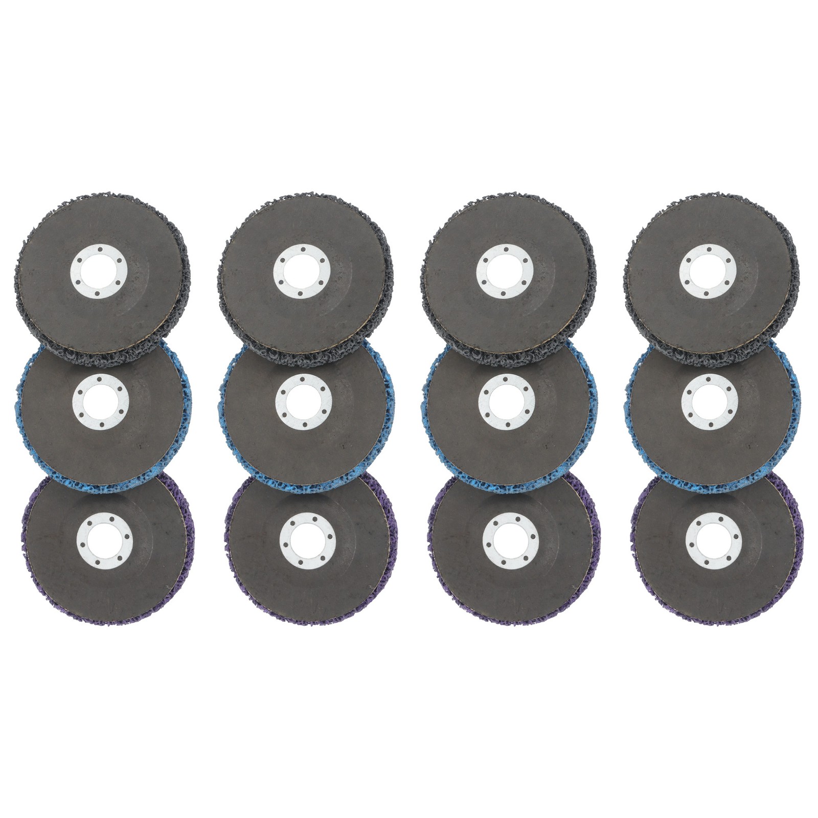 12 Pack: 4-1/2 x 7/8 Inch Diamond Grinding Discs Set 3 Colors for Angle Grinder