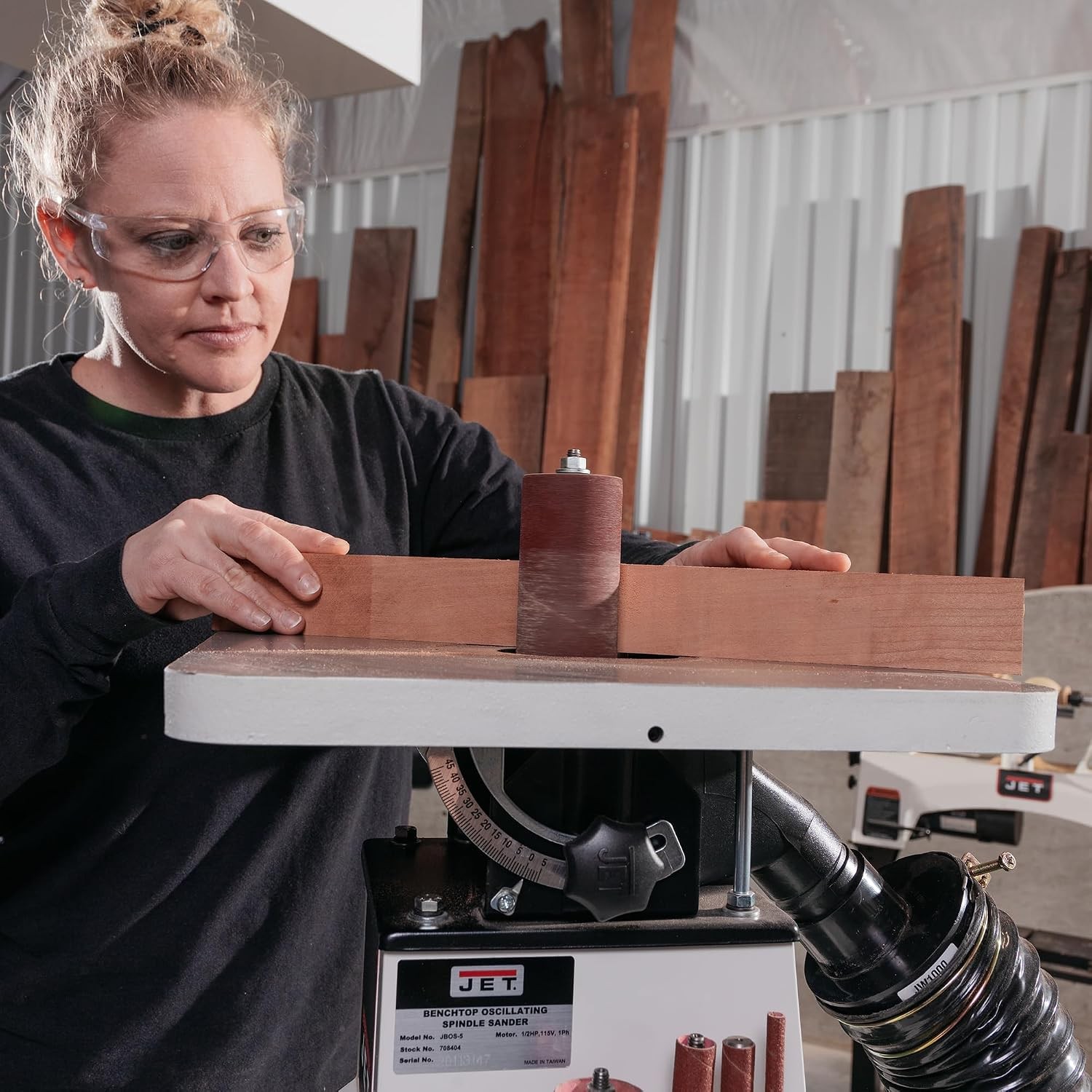 4×9 Sanding Sleeve – 100 Grit, Hard Cloth, Alum Oxide, Spindle Sander, 3/Pk